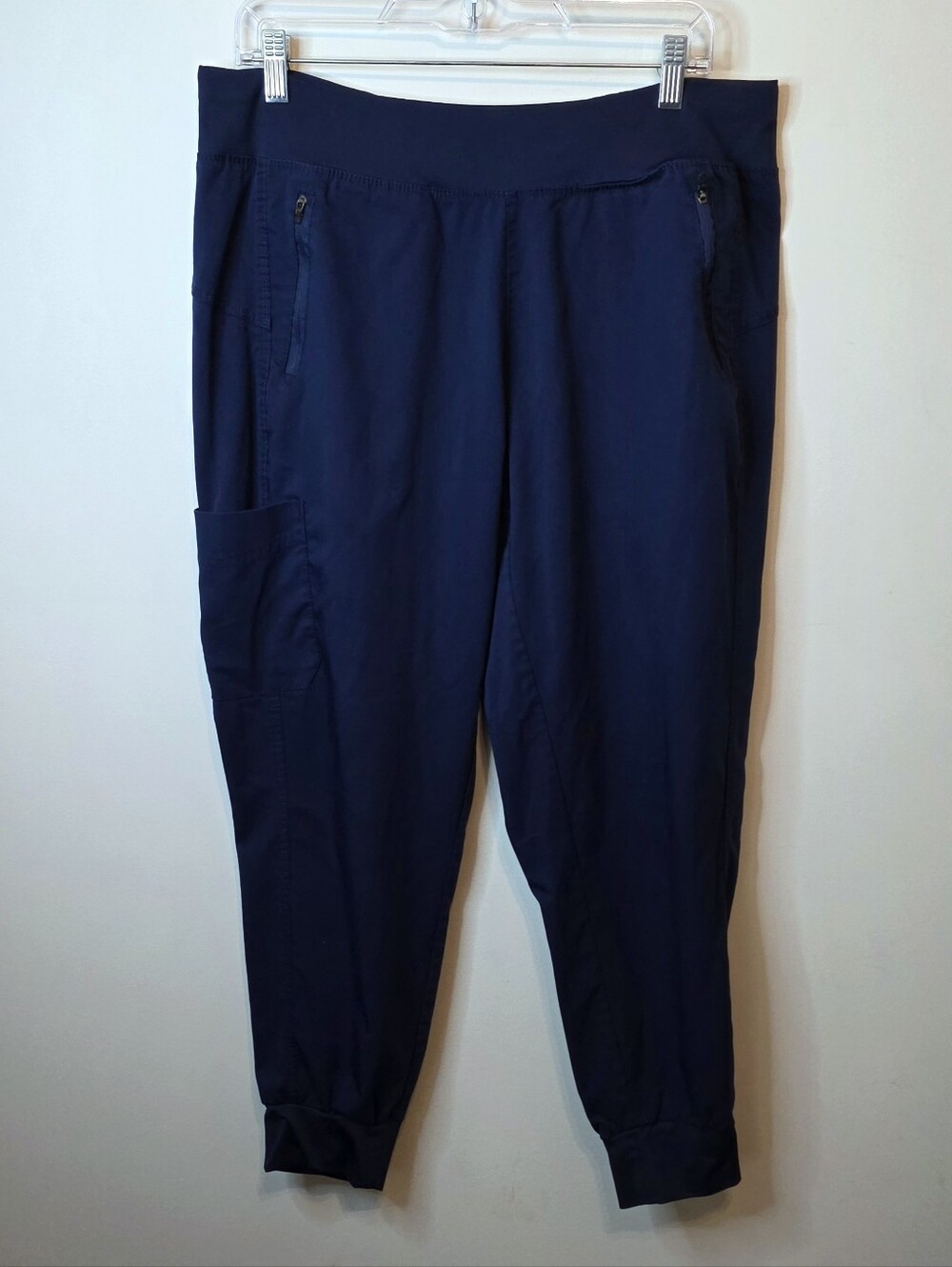 Healing Hands Purple Label Navy Blue Tara Jogger Scrub Pants Size Large Petite